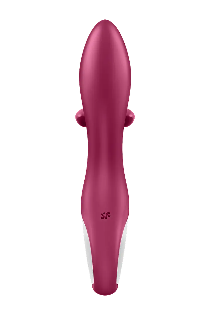 Вібратор-кролик Satisfyer Embrace me, 21.6х4.6 см бордо - фото 7