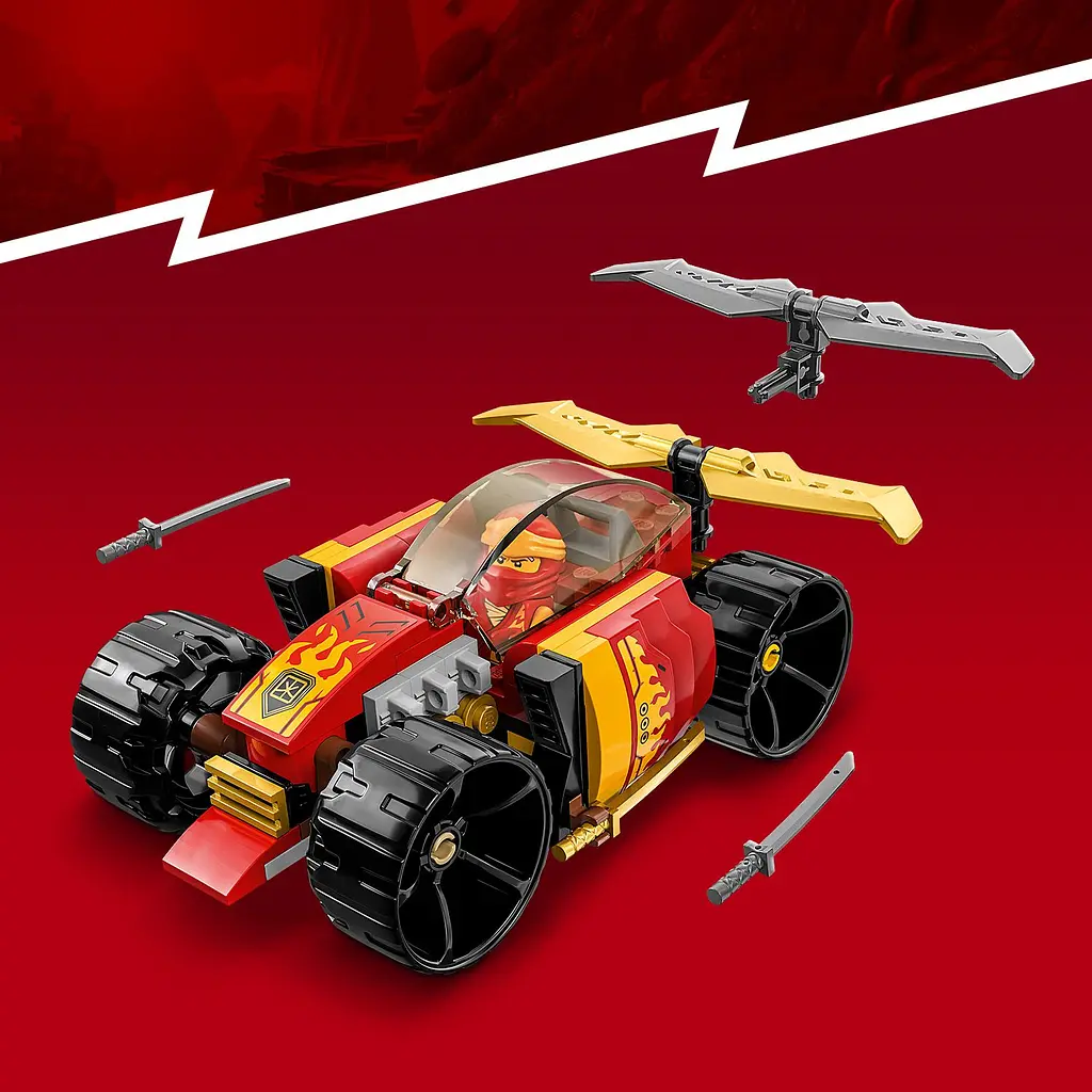 Конструктор LEGO Ninjago Гоночний автомобіль ніндзя Кая EVO, 94 деталі (71780) - фото 7
