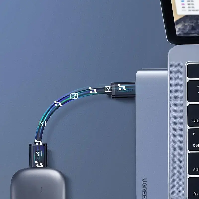 USB-Хаб UGREEN CM251 Dual USB-C To HDMI+3*USB 3.0 A+Type C Female Converter (UGR-60559) - фото 5