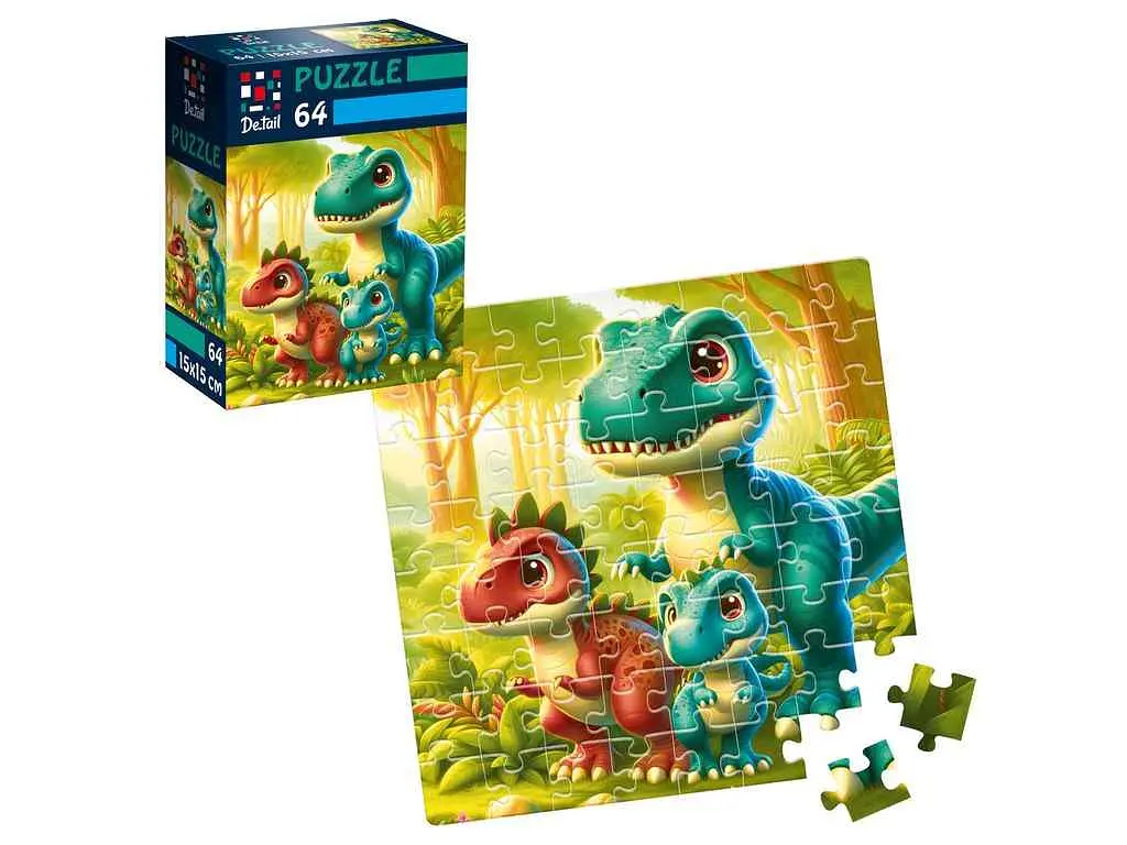 Пазли VLADI TOYS Веселі динозаврики DT1234-21 - фото 2