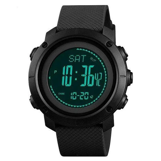 Наручний годинник чоловічий Skmei 1427 Black ABS (12376) - фото 2