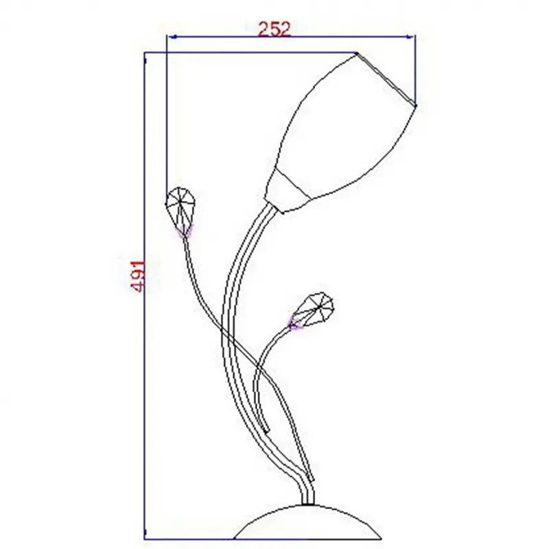 Настольная лампа Brille флористика декоративная LK-170T/1 - фото 2
