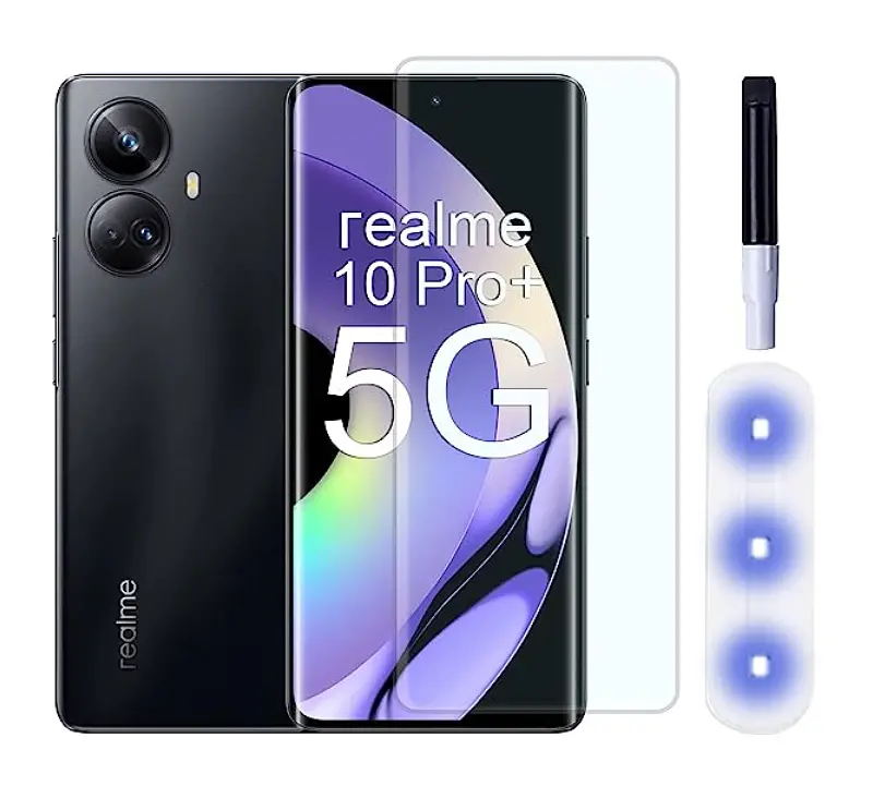 Захисне скло DK для Realme 10 Pro+ UV Curved 017496 clear - фото 2