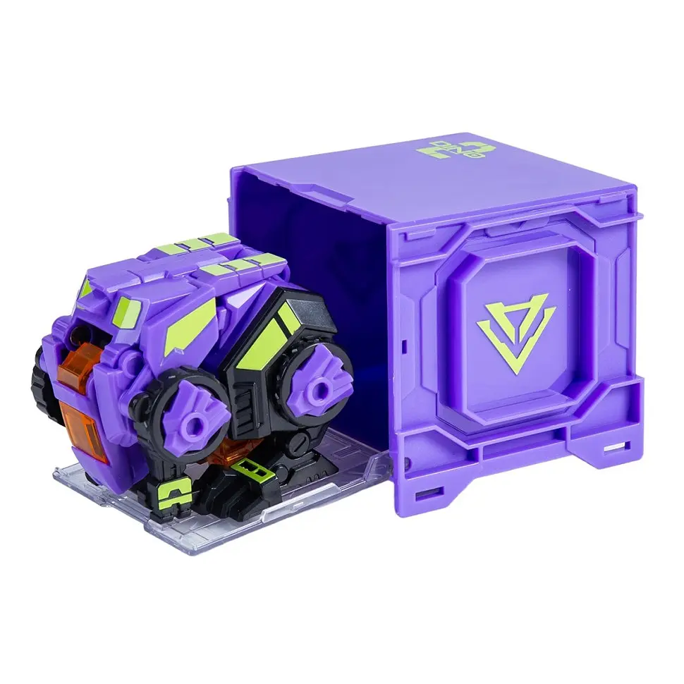 Динозавр-трансформер Dinoster Раптор-Бот EU580840-2 бокс для зберігання, фіолетовий - фото 5