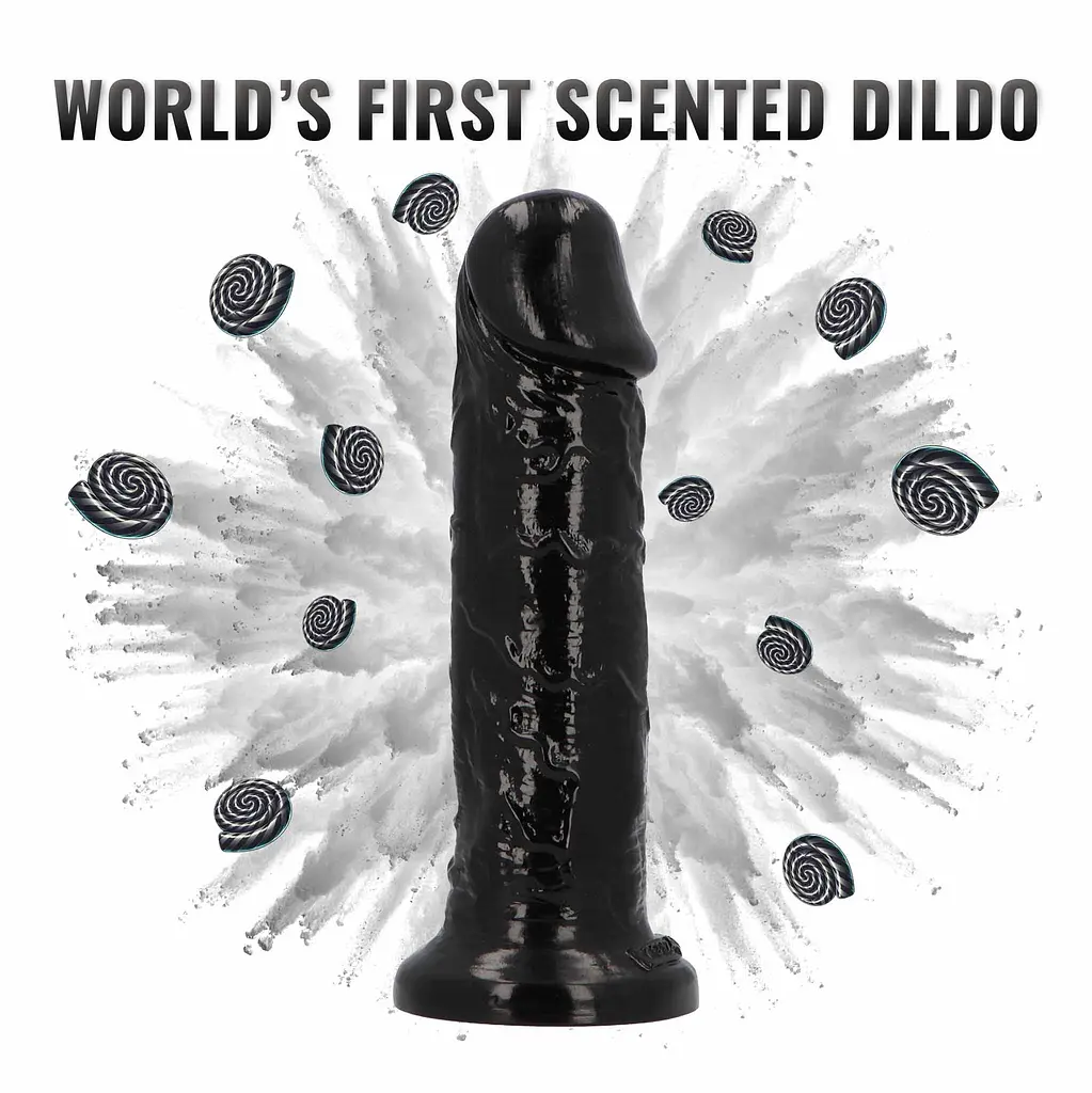 Фалоімітатор з ароматом лакриці Toyz4lovers Delicious Dildo Liquorice, 25 см - фото 3