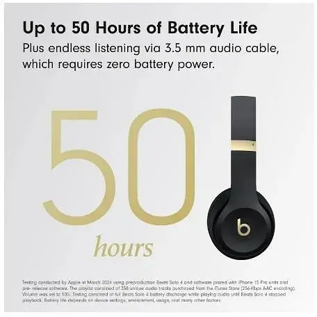 Наушники Beats by Dr. Dre Solo 4 Black/Gold (MC2L4) - фото 3