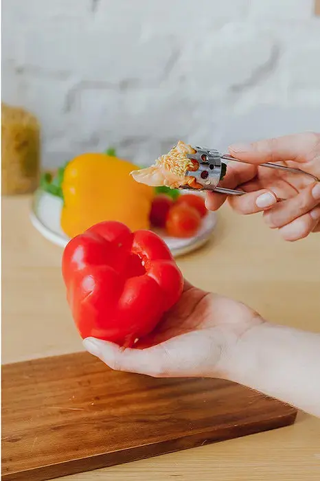 Ніж для чищення видалення серцевини болгарського перцю 16 см, Kitchen Master 85280 - фото 9