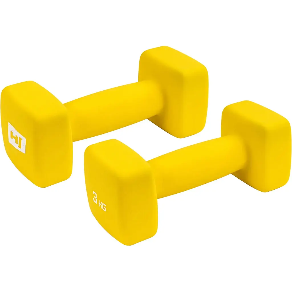 Гантели для фитнеса Hop-Sport неопреновые квадратные HS-V030DS 2х3кг - фото 2