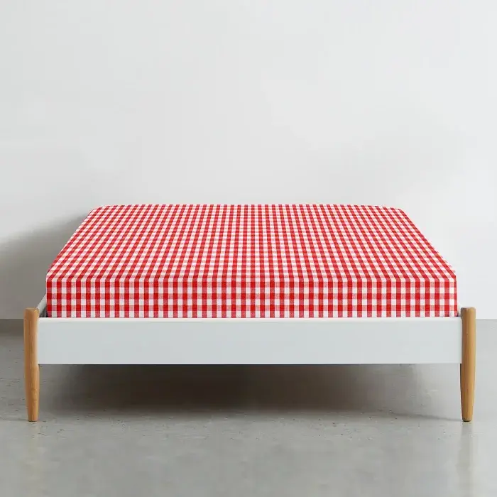 Дитяче простирадло Cosas Red Check 110х160 см червоно-біле (RedCheck_110x160) - фото 5