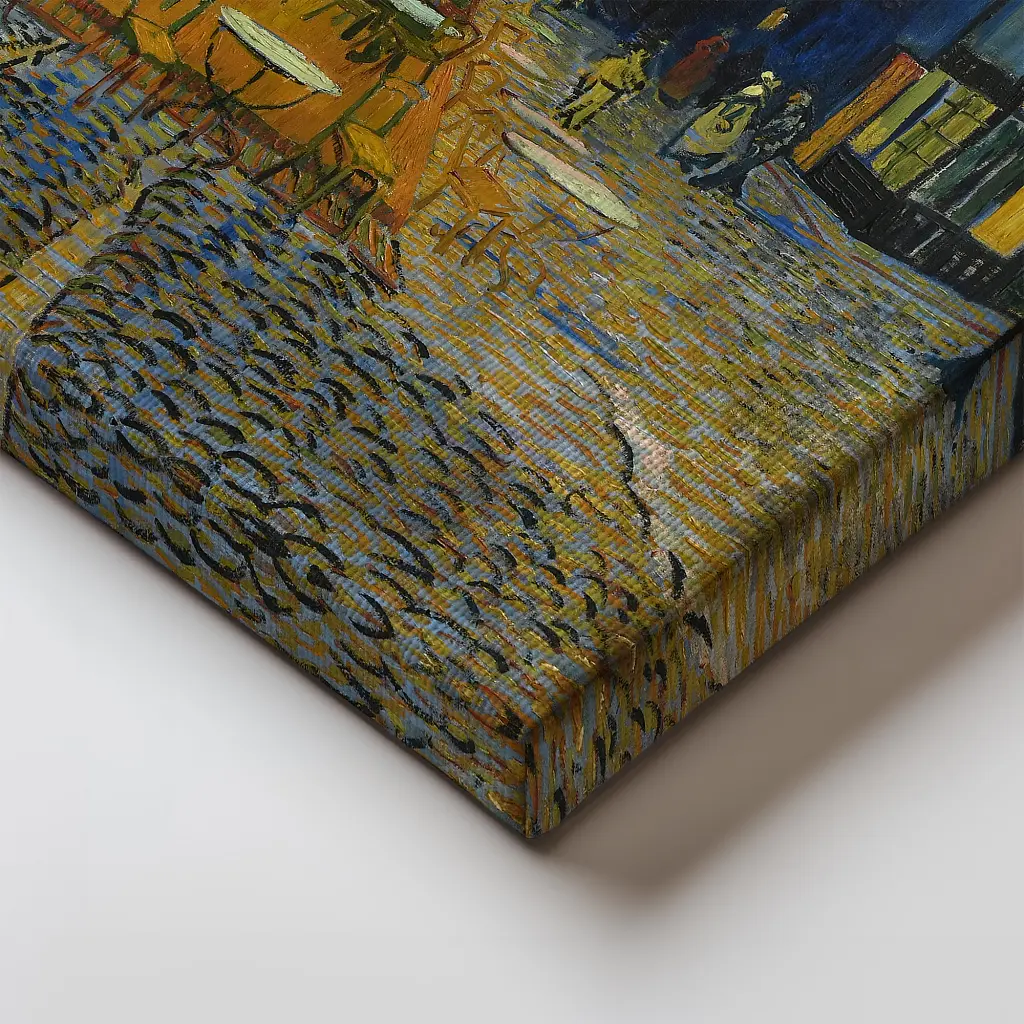 Інтер'єрна картина Нічна тераса кафе, Вінсент ван Гог, Vincent van Gogh, інтер'єрний декор, 75×60 см (id6658) - фото 4