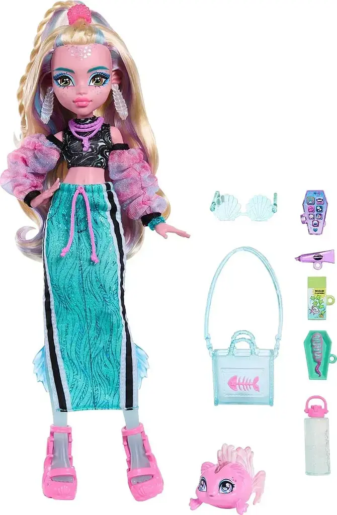 Лялька Монстер Хай Лагуна Блю Monster High Lagoona Blue Fabulous Fashion Doll JHK33 Mattel JHK33 - фото 5