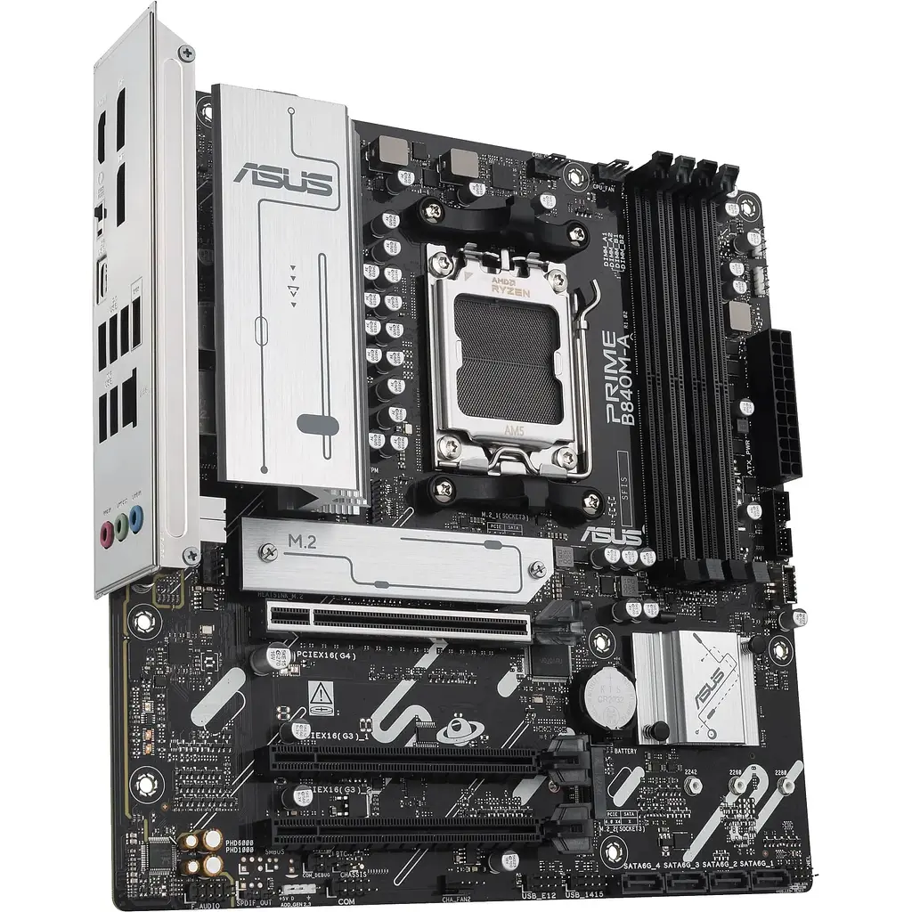 Материнська плата Asus Prime B840M-A-CSM sAM5 B840 4xDDR5 M.2 HDMI DP WiFi BT mATX CSM - фото 3