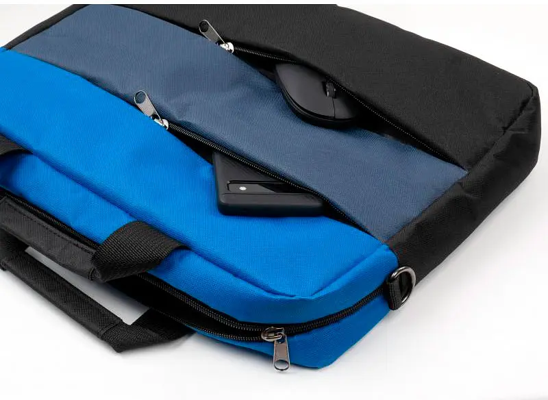 Сумка для ноутбука Vinga NB112 15.6` Black/Blue (NB112BB) [80234] - фото 5