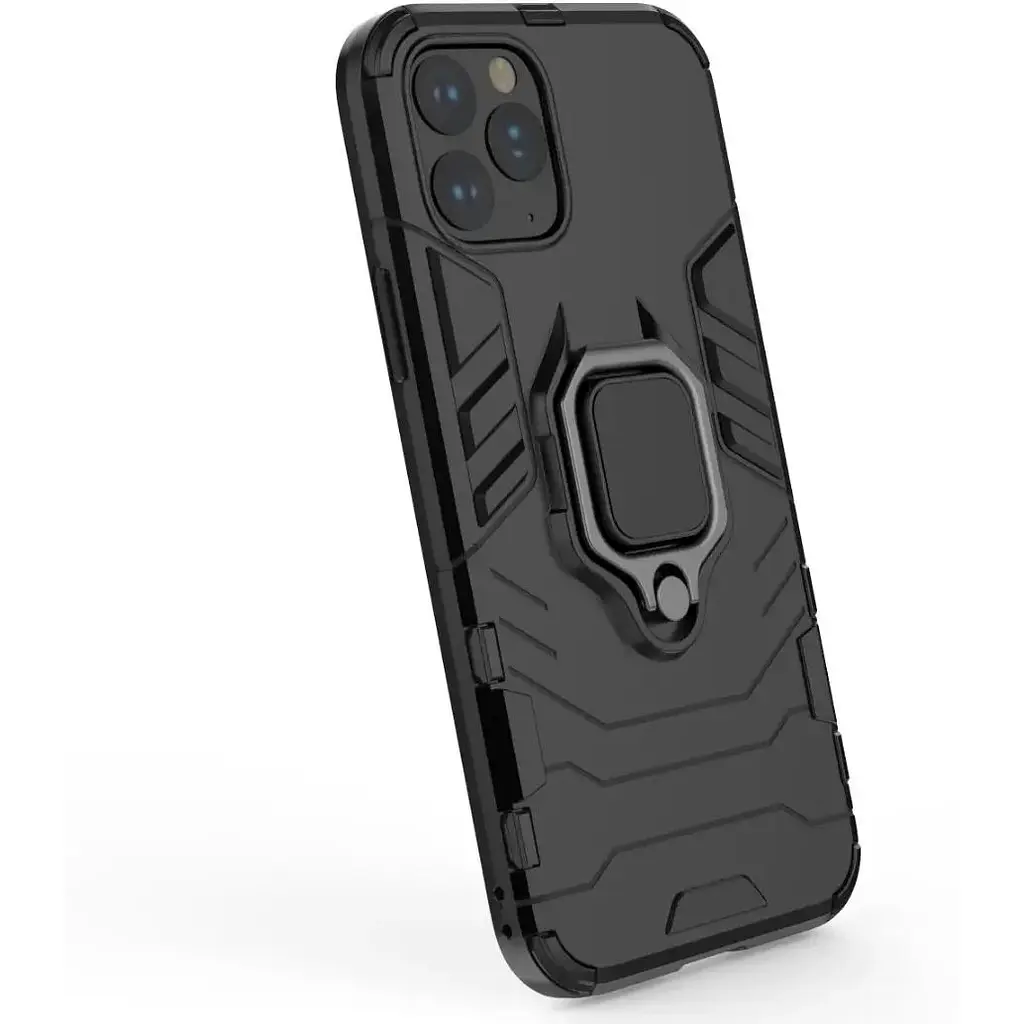 Чехол бампер Primolux Ring Armor для Apple iPhone 12 Pro Max Black - фото 2