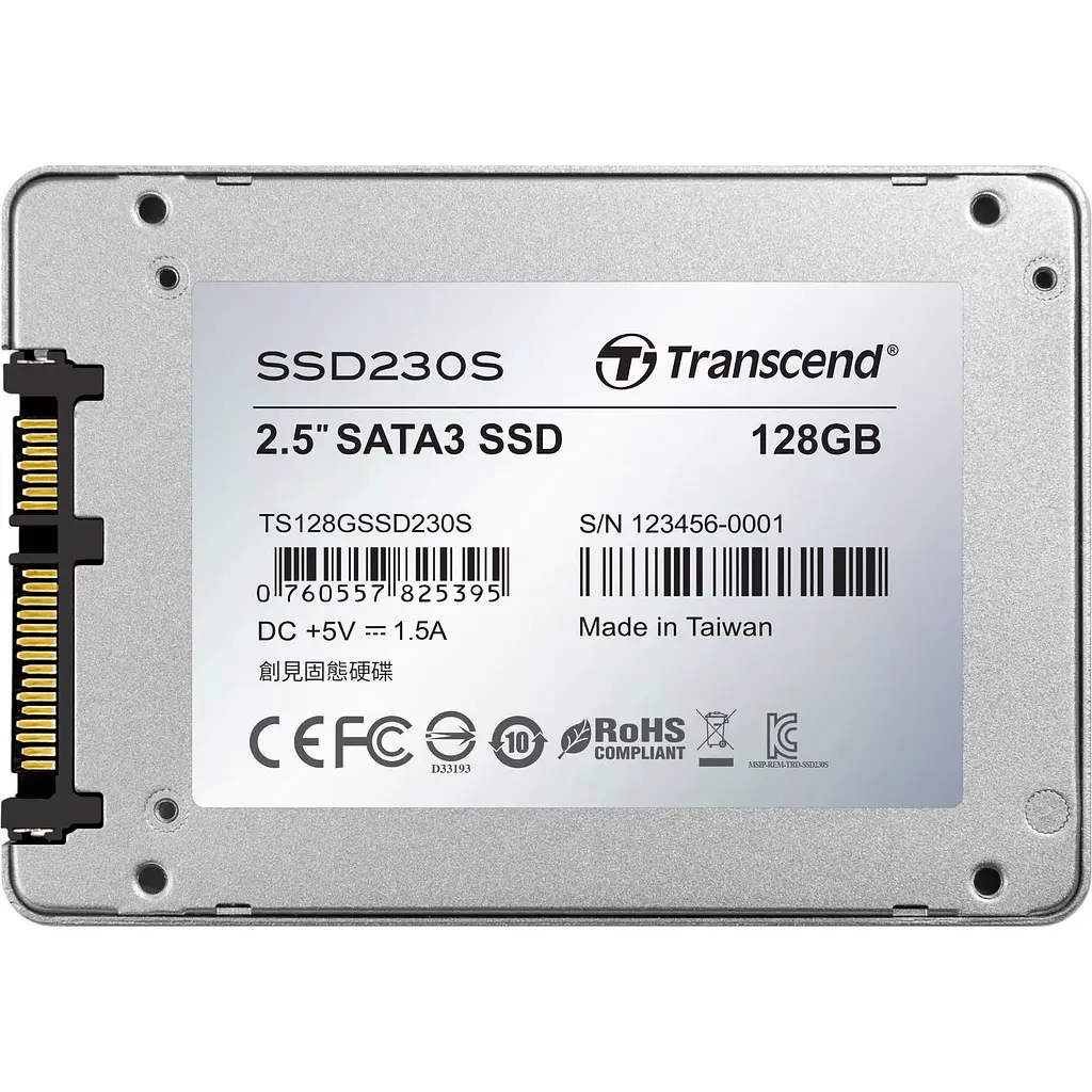 Накопичувач SSD Transcend SSD230S Premium 2.5" SATAIII 3D TLC 128GB (TS128GSSD230S) - фото 3