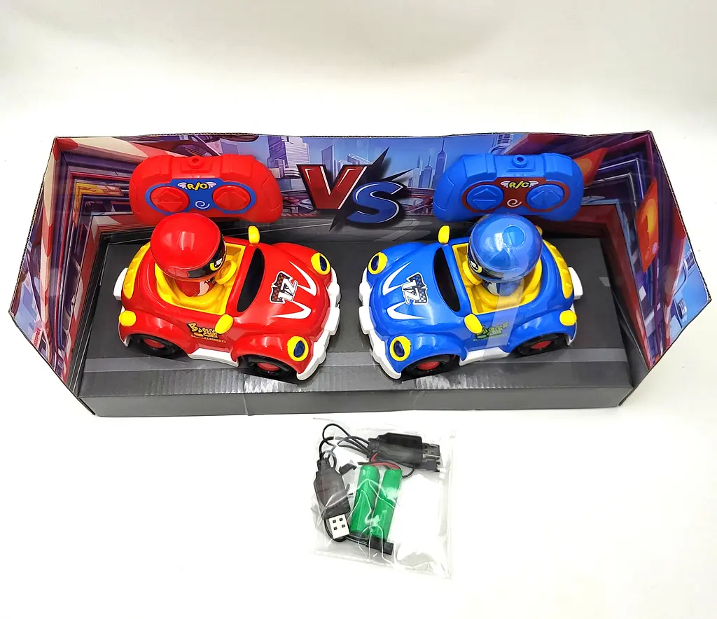 Ігра змагання набір машинок (13см) для тарана на радіокеруванні Battle Bumper Car Pop-up Doll UKC - фото 3