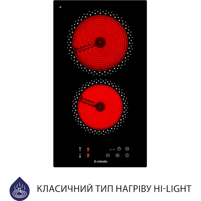 Варочная поверхность Minola MVH 3030 KBL черная - фото 2