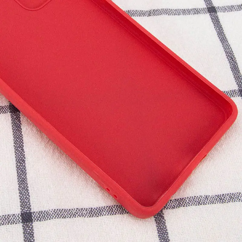 Силиконовый чехол Candy Full Camera для Xiaomi Poco X5 5G / Note 12 5G Красный / Camellia - фото 3