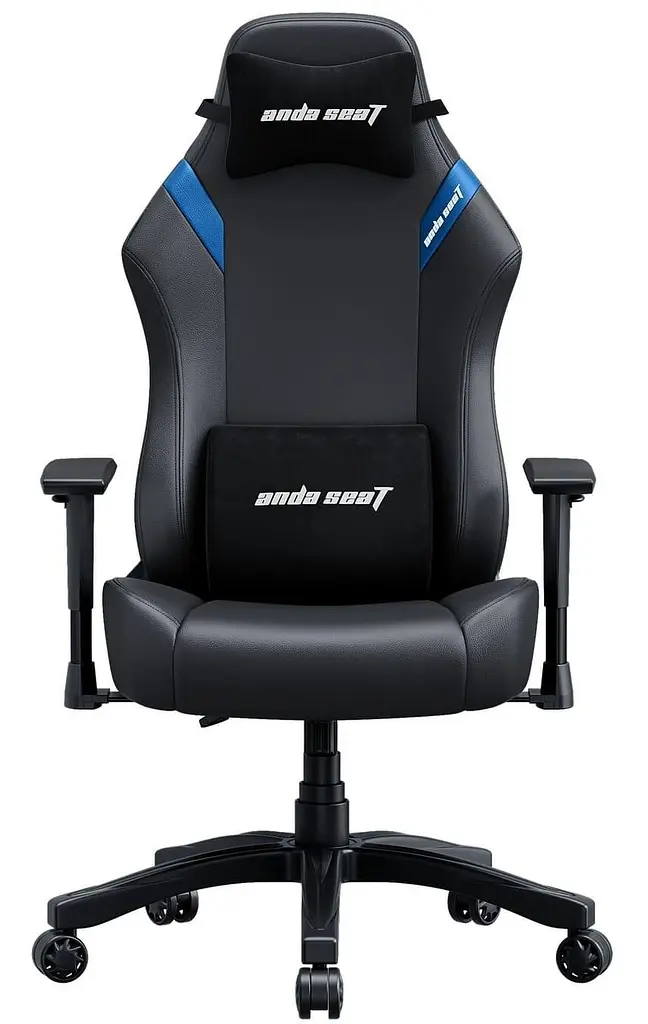 Игровое кресло Anda Seat Luna Size L Black/Blue PVC (AD18-44-BS-PV) - фото 2