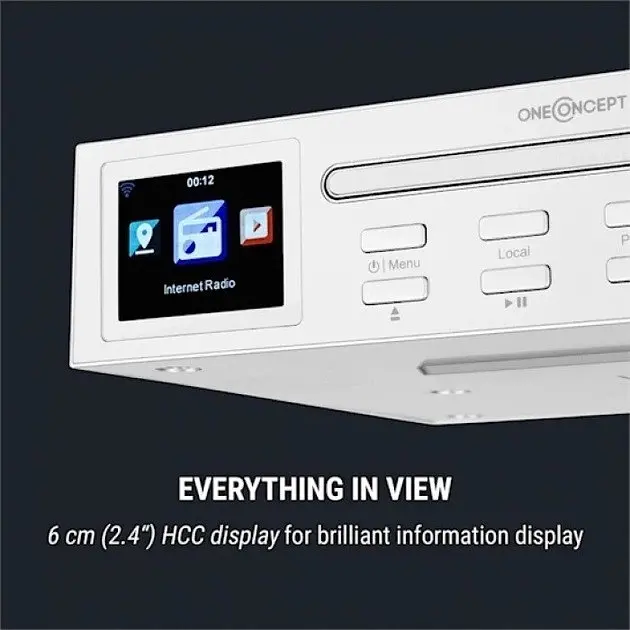 Кухонне інтернет радіо OneConcept Streamo Chef (10034051) Білий - фото 6