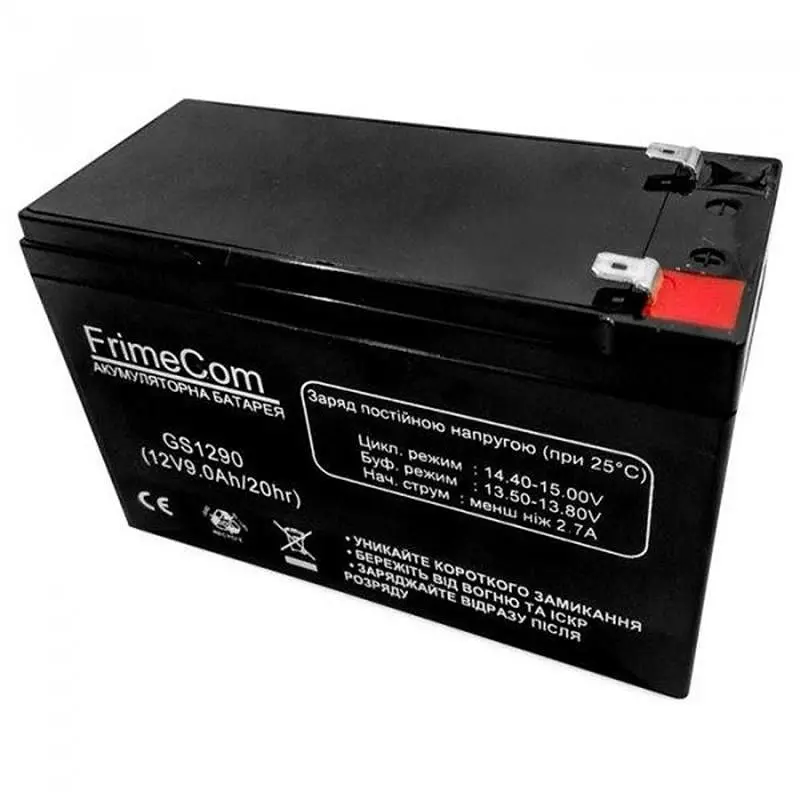 Акумуляторна батарея FrimeCom 12V 9AH AGM (GS1290) - фото 2