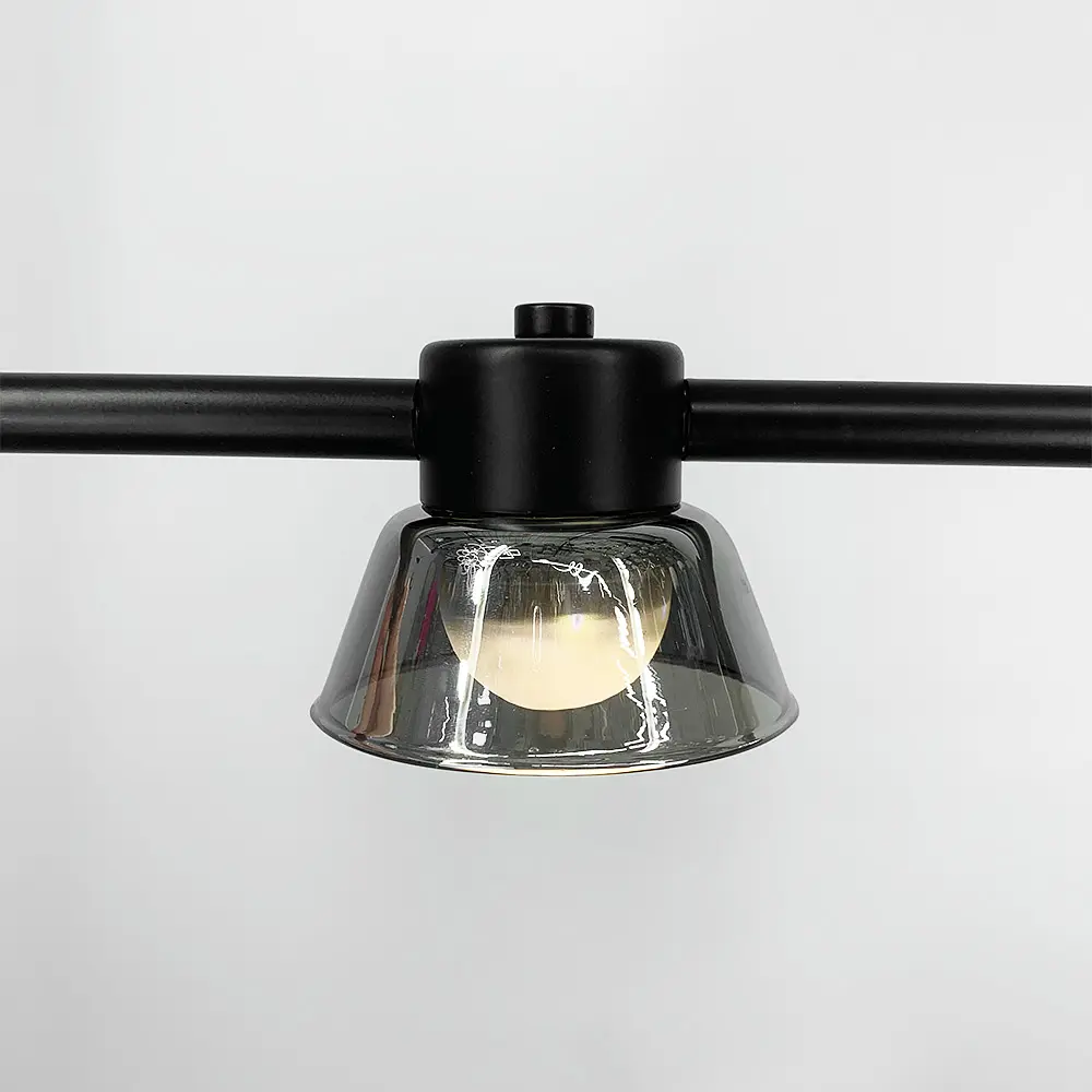 Удлиненная люстра HILDFRID на 4 плафона Line.F MJ 179L-950 BK - фото 2