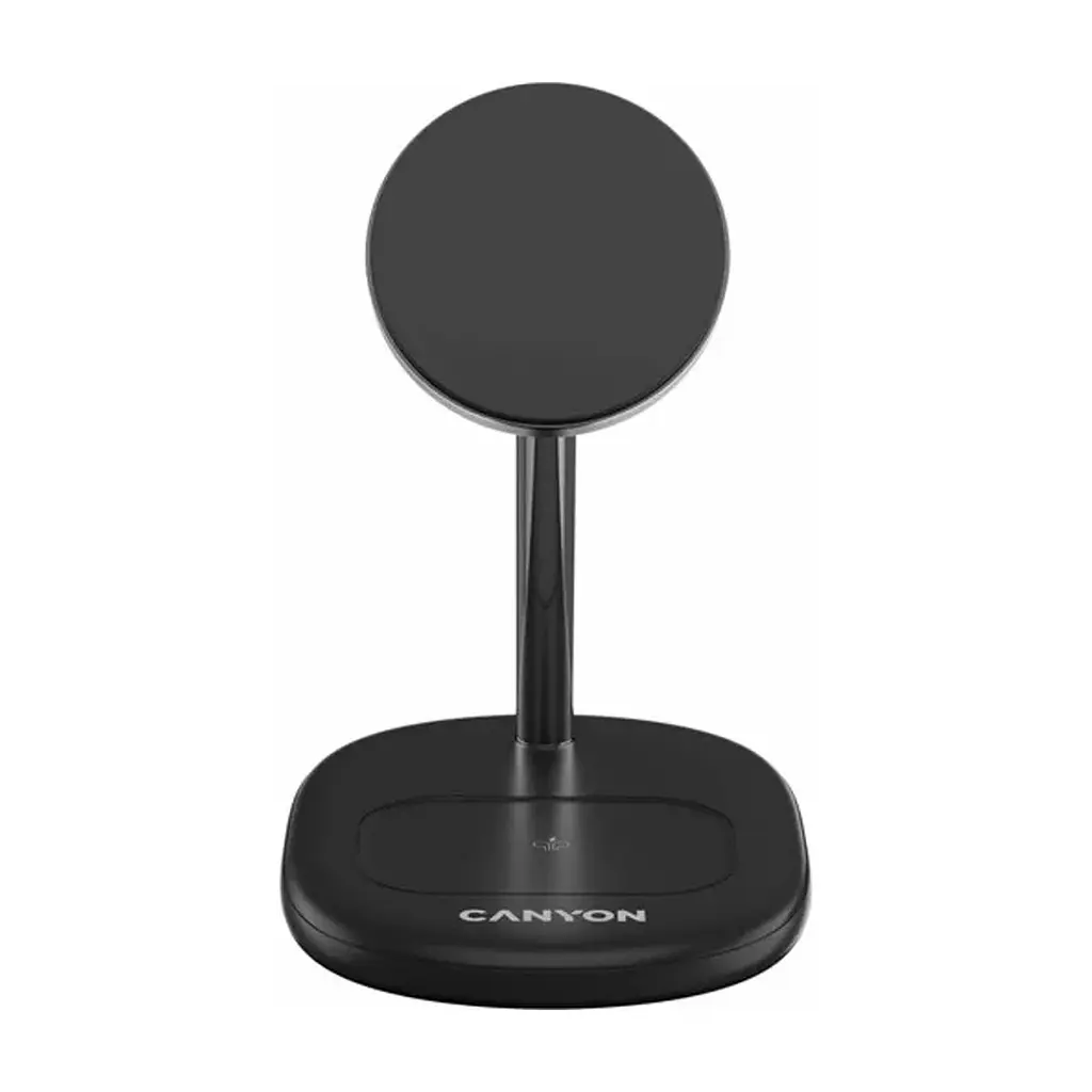 Зарядний пристрій Canyon wireless charger WCS-205 15W Qi2 2in1 w/o adapter Black (CNS-WCS205BW/A) - фото 7