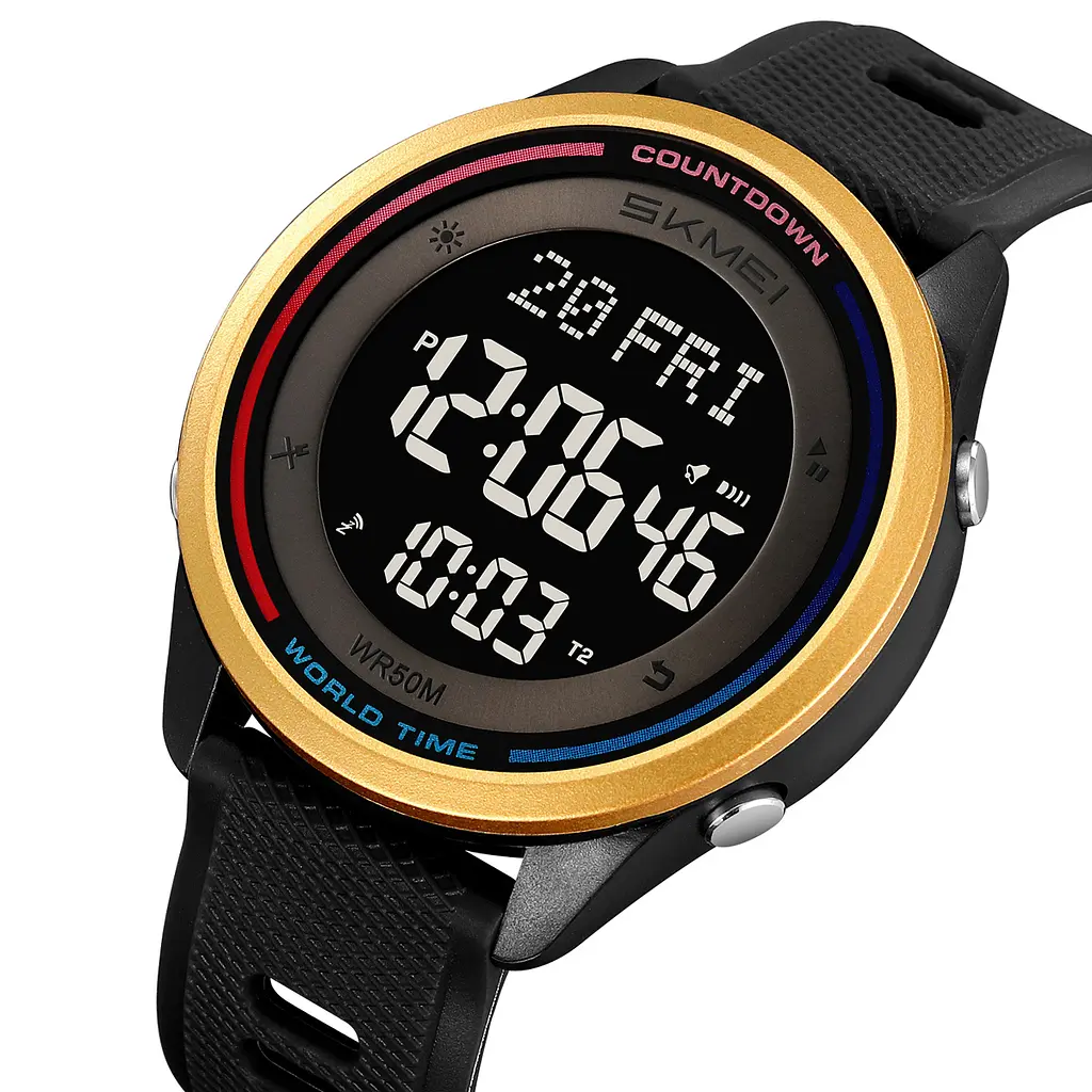 Чоловічий наручний годинник 2348BKGD Black-Gold Skmei acs0029989 - фото 3