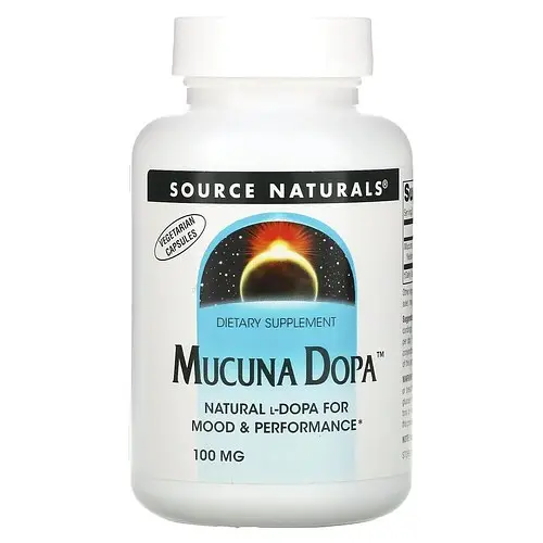 Інші екстракти Mucuna Dopa 100 mg 60 caps Source Naturals vit0005874
