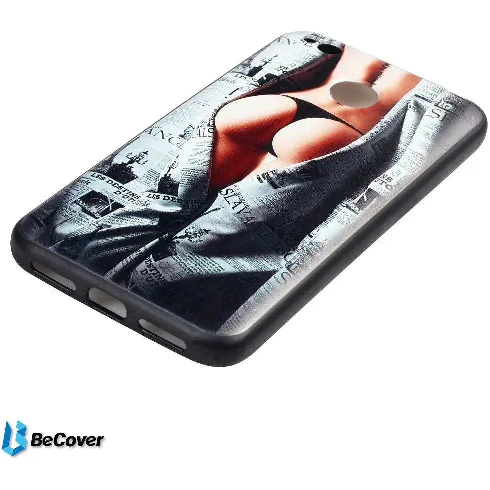 Панель BeCover Print для Xiaomi Redmi 4X Newspaper (702022) - фото 3
