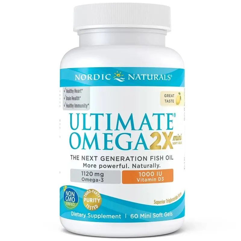 Жирні кислоти Ultimate Omega 2X with Vitamin D3, 60 міні капсул Nordic Naturals fit0019278 - фото 2