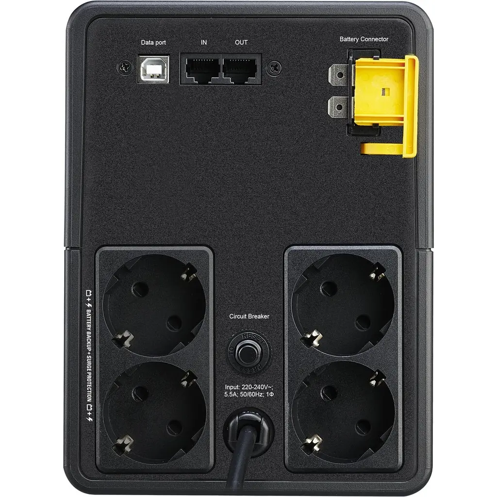 Джерело безперебійного живлення (ДБЖ) APC Back-UPS 650W/1200VA USB Schuko (BX1200MI-GR) [113074] - фото 4