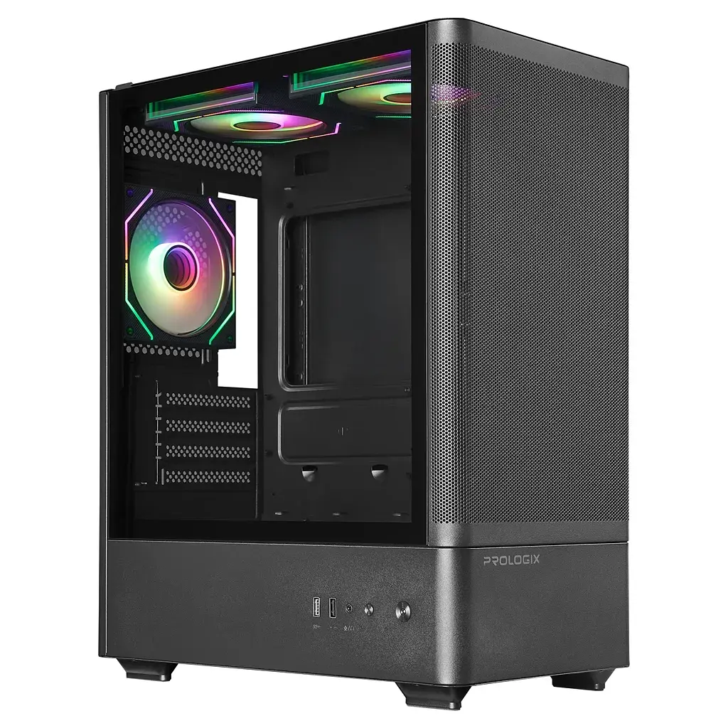 Корпус для ПК Prologix Lumi GM-01MAB Mesh Black
