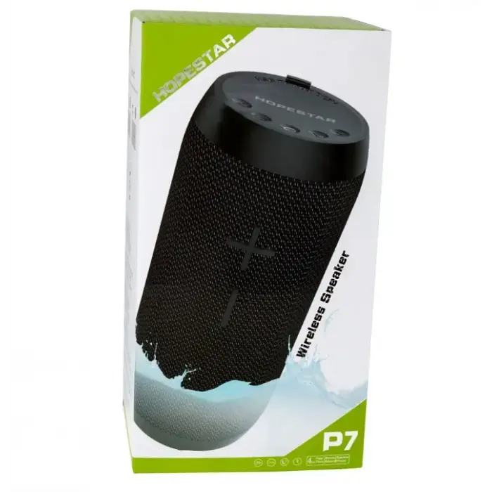 Портативная беспроводная Bluetooth колонка Hopestar P7 / 10W, Bluetooth, TWS, FM, MP3, AUX, Mic Черная - фото 7