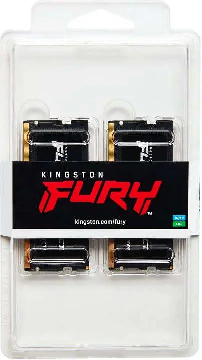 Пам'ять для ноутбуків Kingston FURY 64 GB (2x32GB) SO-DIMM DDR5 5600 MHz Impact (KF556S40IBK2-64) - фото 2