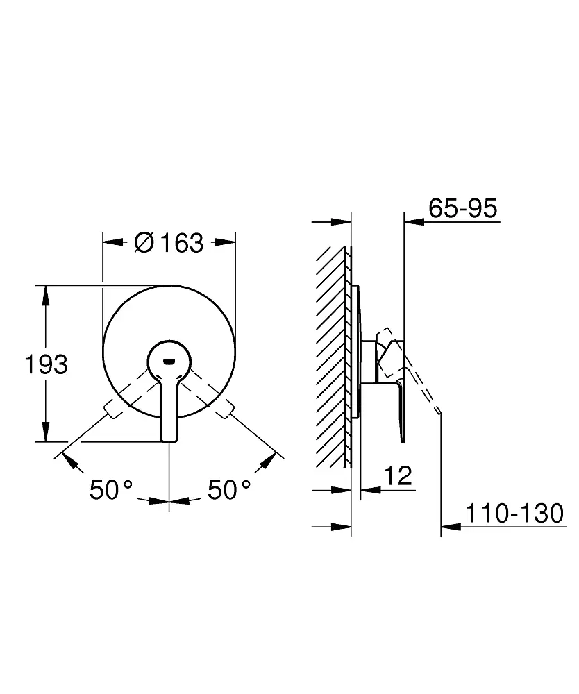 Змішувач для душу 19296001 Grohe Lineare 19296001, Хром - фото 2
