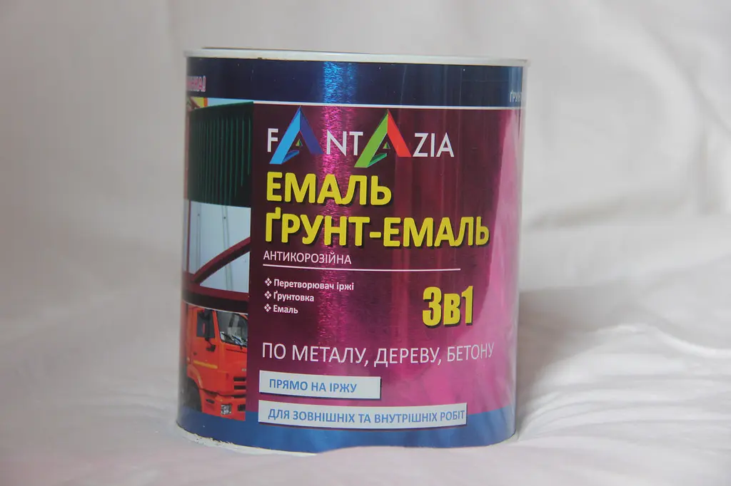 Ґрунт-емаль по іржі 3 в 1 Fantazia зелена 2.6 кг - фото 2