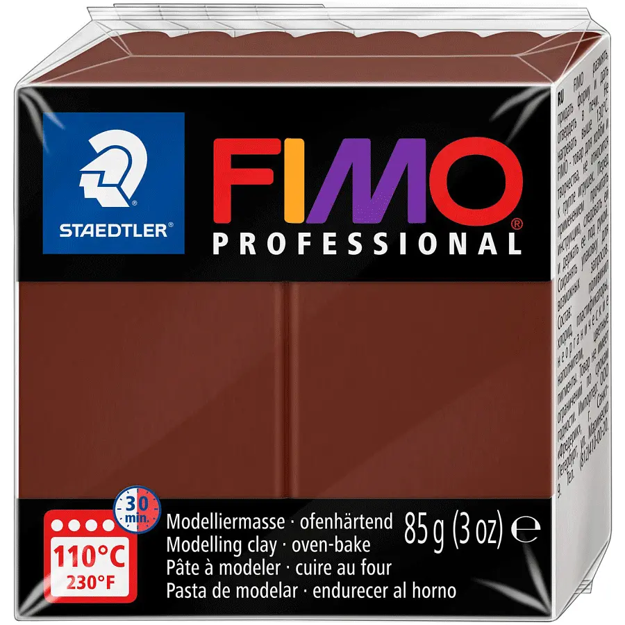 Пластика для біжутерії Professional Шоколадна 85 г Fimo (4007817800287)