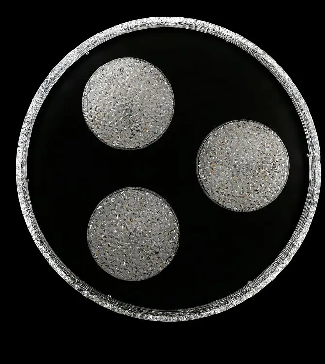 Люстра стельова LED Splendid Ray L2973/470/3+1, 4 лампи, 220В, чорний метал, сучасний стиль з пультом, димер - фото 2