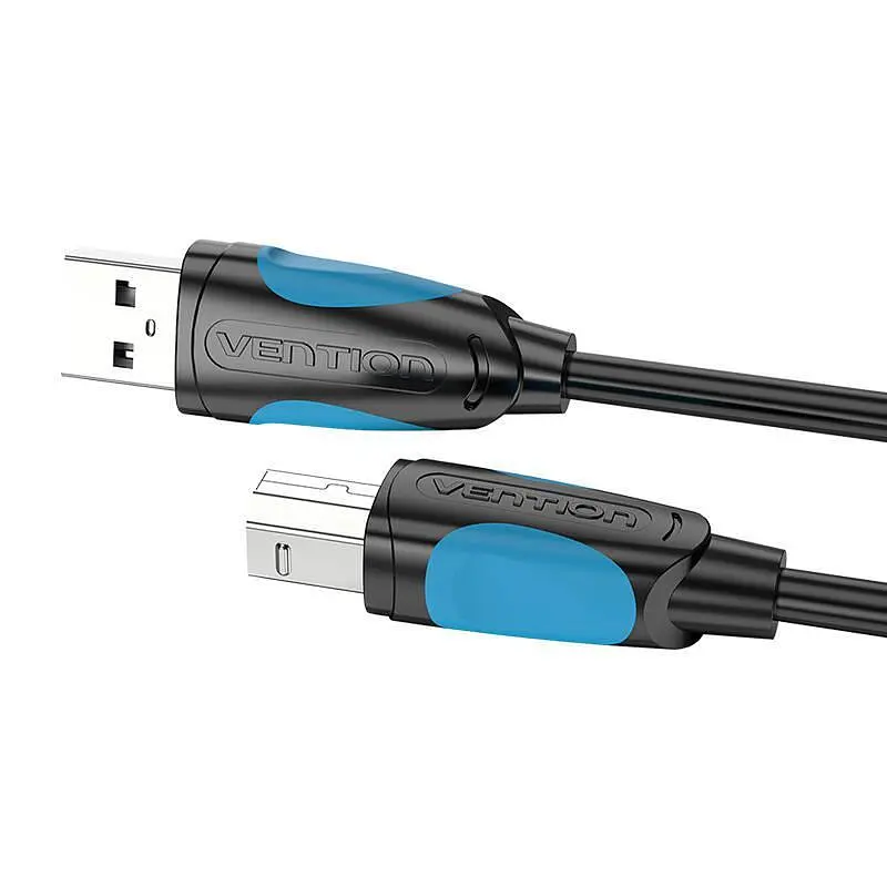 Кабель до принтеру Vention USB A Male - B Male Print 2m Black (VAS-A16-B200) - фото 5