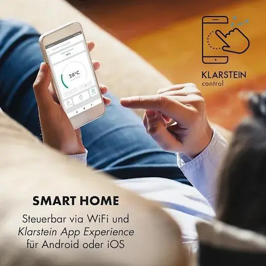 Инфракрасный обогреватель Klarstein Wonderwall Smart (10032781) - фото 3