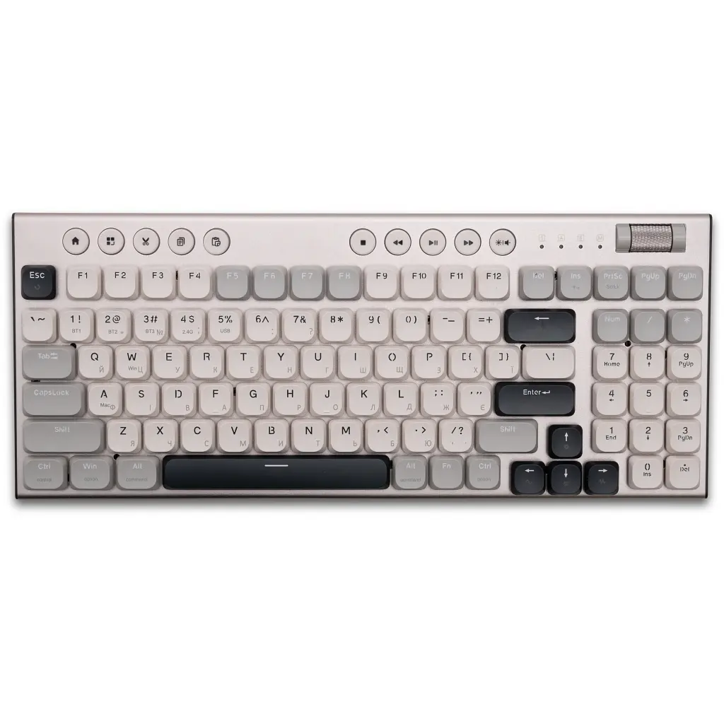 Клавіатура Thunderobot K96 Tri-mode Red Switch UA Grey (6932066308230) - фото 4