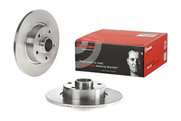 Диск гальмівний невентильований Renault Trafic III, Nissan NV300 14-25р Brembo (08.C647.17) - фото 2