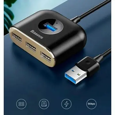 Концентратор Baseus USB 3.0 to 1xUSB 3.0 + 3xUSB 2.0 1.0m (CAHUB-AY01) - фото 6