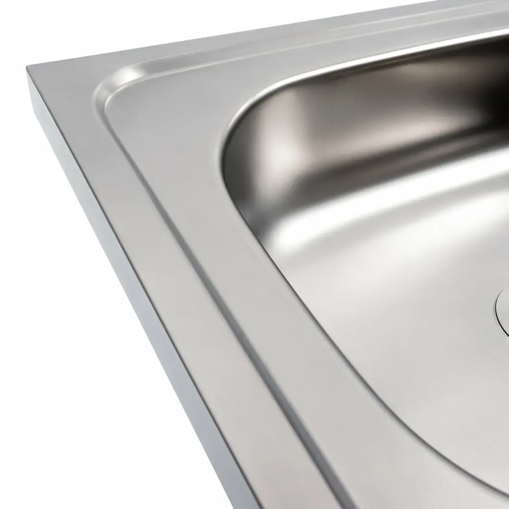 Кухонная мойка из нержавеющей стали Platinum 4050 (0,4/120 мм), Нержавеющая сталь - фото 4