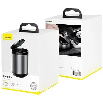 Попільничка для авто BASEUS Premium Car Ashtray CRYHG01-01 чорна з підсвіткою - фото 7