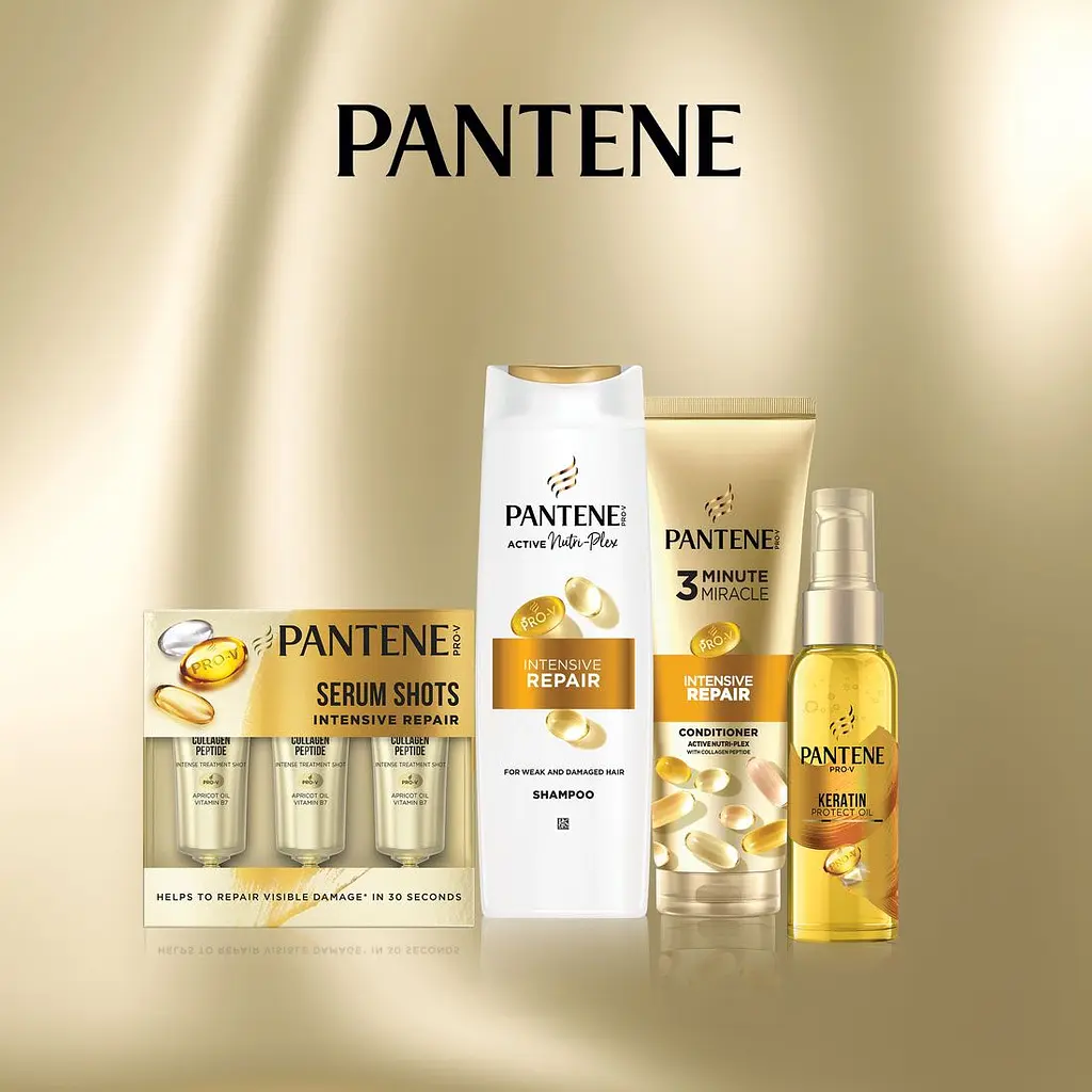 Подарунковий набiр Pantene Інтенсивне відновлення: Шампунь 250 мл + Бальзам-ополіскувач 160 мл + Олія для волосся 100 мл + Засіб для догляду за волоссям 3х15 мл - фото 3