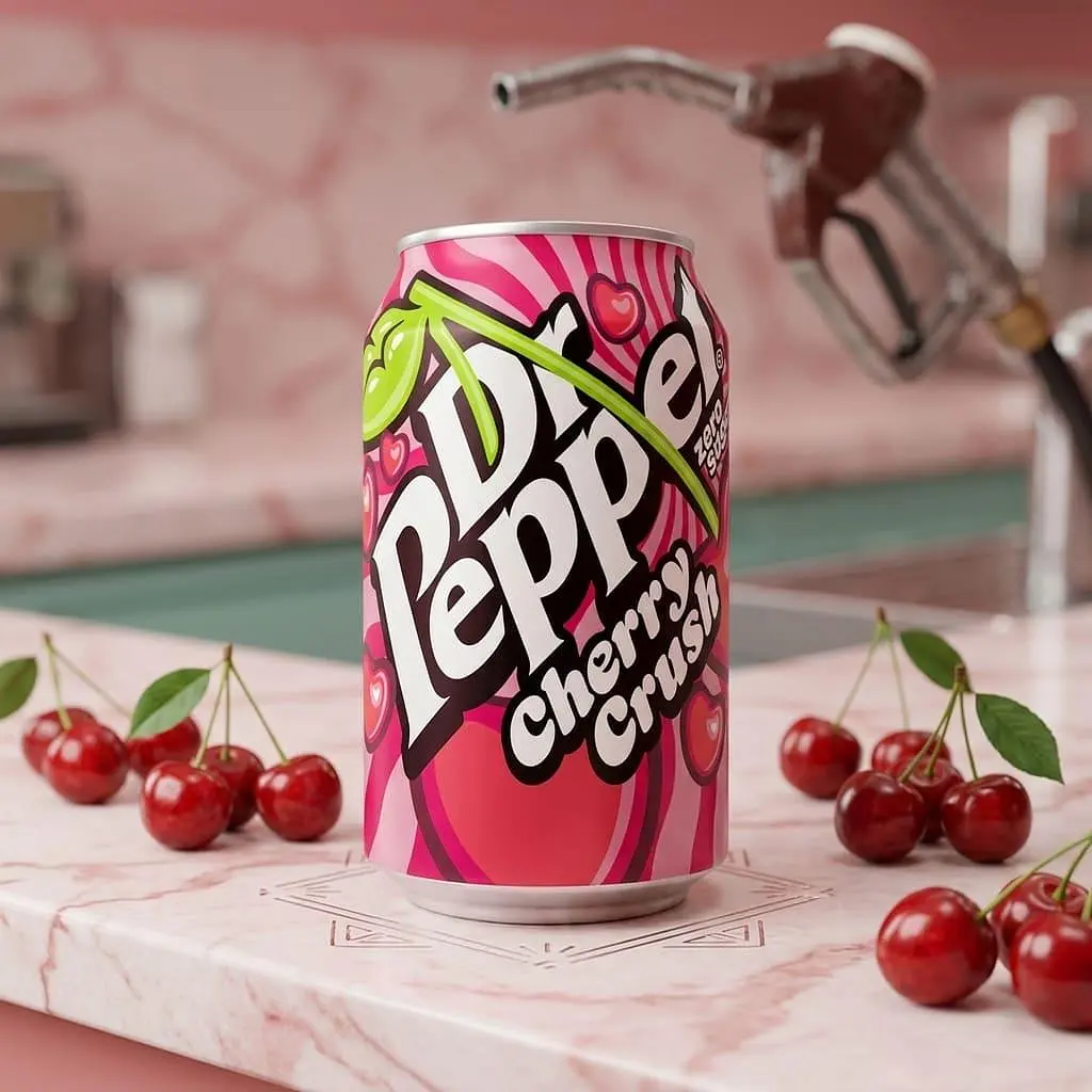 Газований напій Dr Pepper Cherry Crush Zero Sugar 330 мл - фото 5