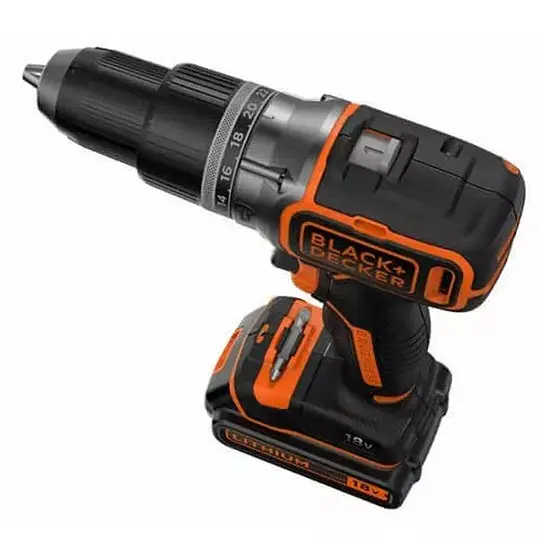 Акумуляторний дриль-шурупокрут Black+Decker з АКБ та ЗП BL188KB - фото 4