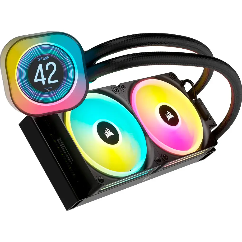 Система водяного охолодження Corsair iCUE LINK H100i LCD [CW-9061007-WW] UA [99685] - фото 2